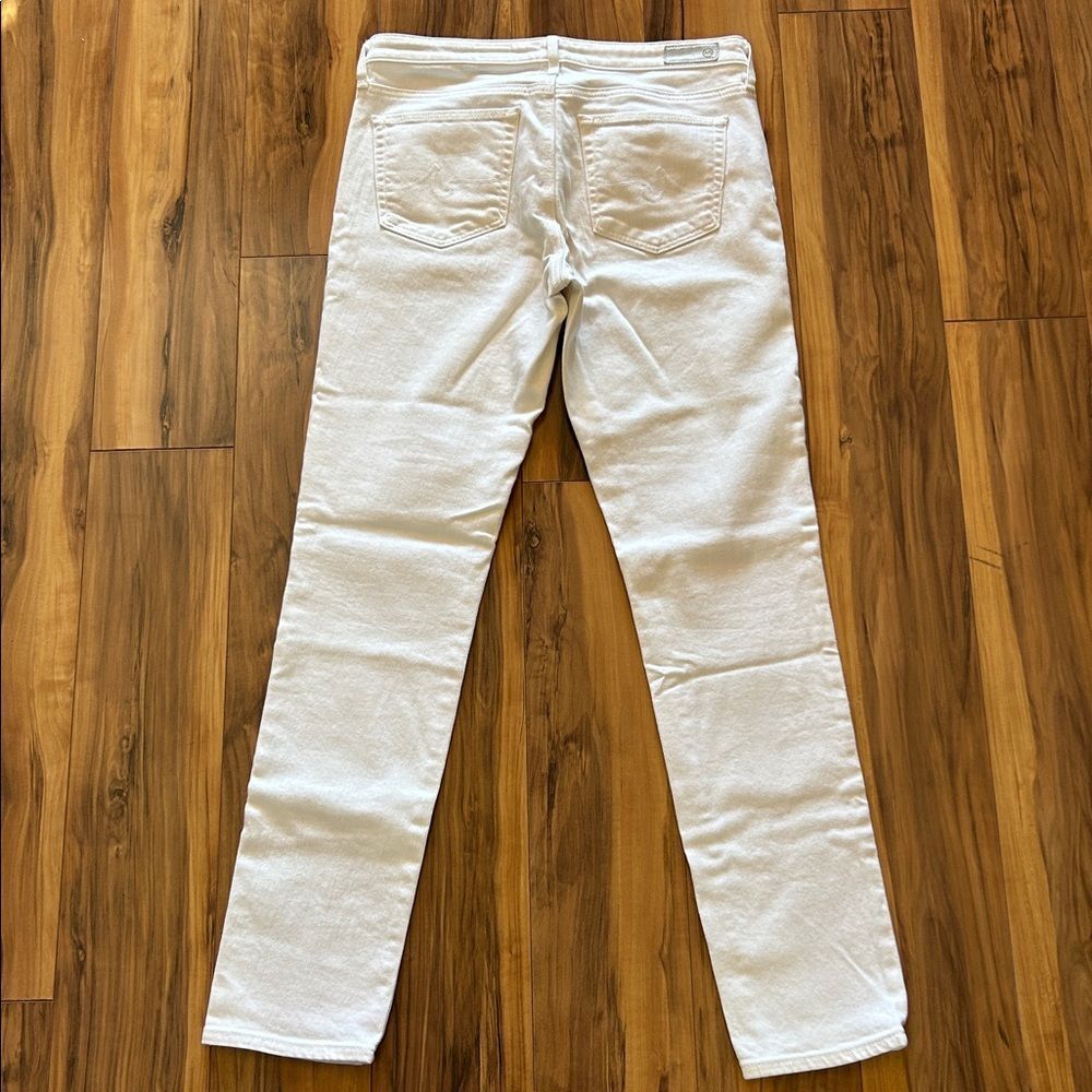 AG Adriano Goldschmied White The Prima Mid Rise Cigarette Jeans - Picture 8 of 8